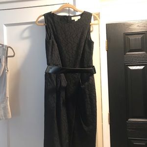 Michael Kors black dress with belt Sz 8